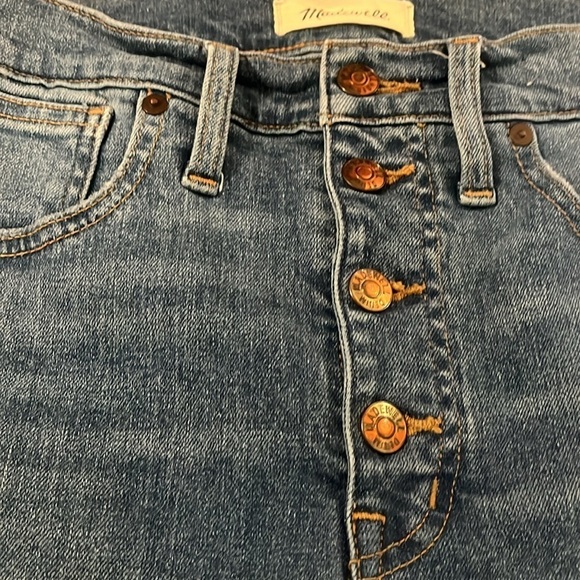Madewell 10" High-Rise Skinny Jeans in Dewitt Wash - size 27 - Picture 8 of 9